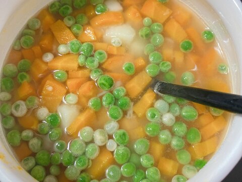 根菜と豆の簡単★コンソメスープ★